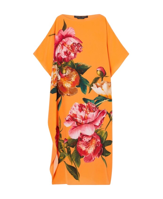 robe-caftan-en-soie-a-imprime-floral