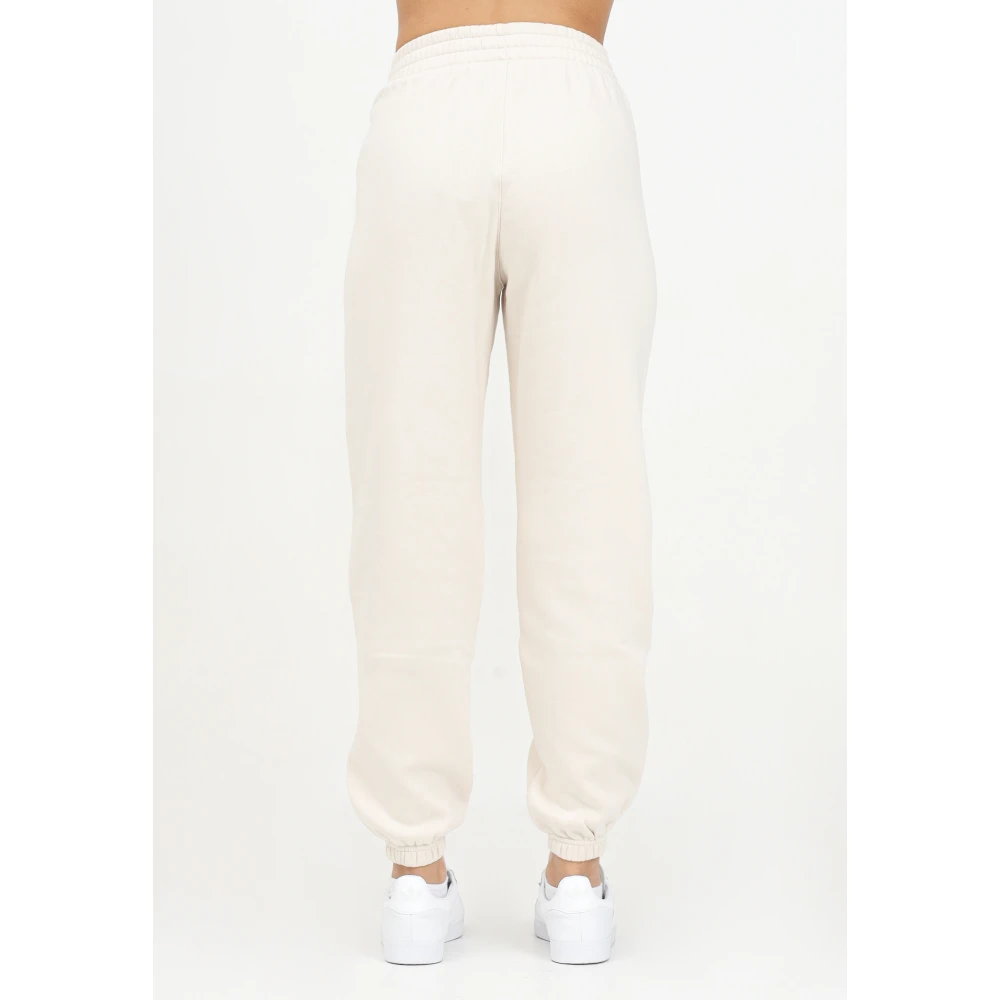 adidas Originals Witte Fleece Losse Sportbroek White Dames