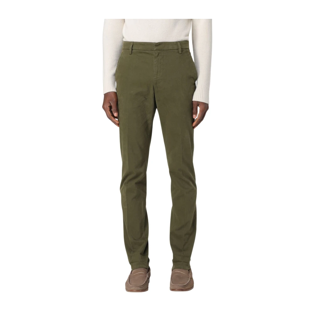 Dondup Stretch Gabardine Gaubert Broek Green Heren