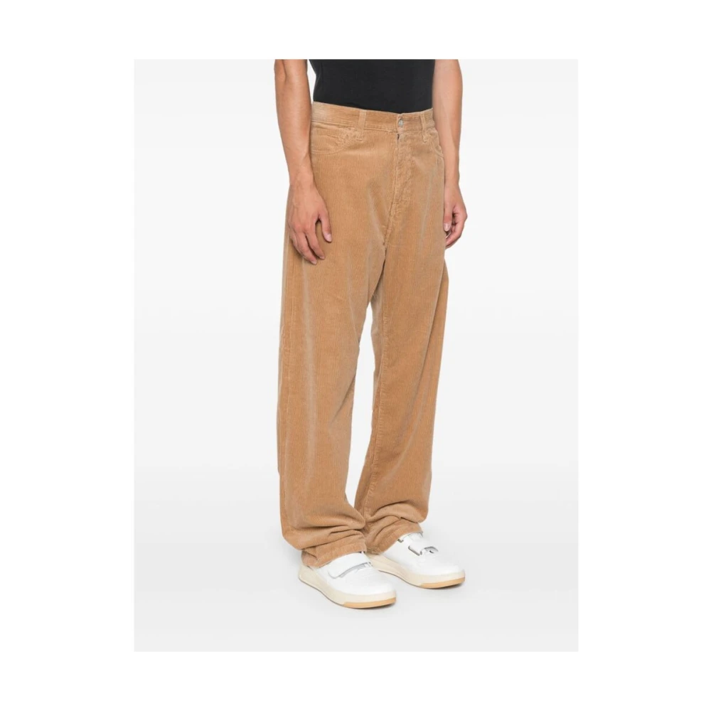 Carhartt WIP Broek met smal toelopende pijpen van ribfluweel Beige Heren