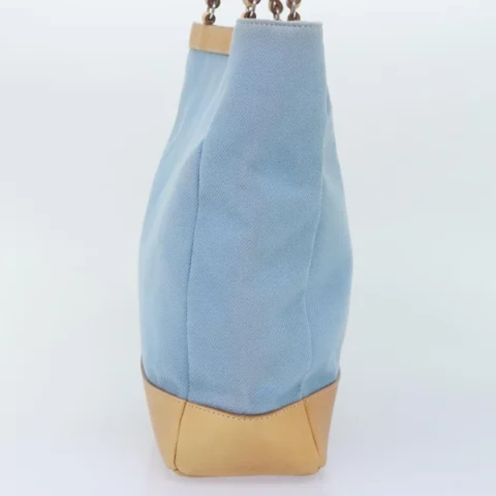 Burberry Vintage Pre-owned Canvas handbags Blue Dames