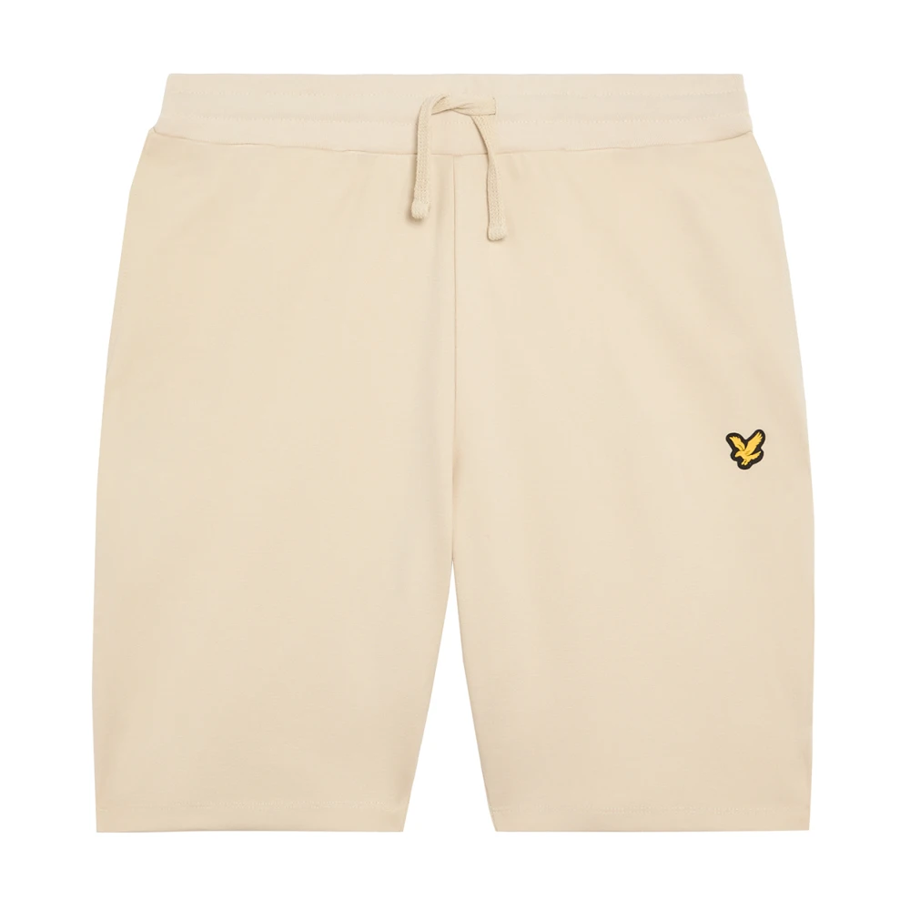 Lyle & Scott Mid Bottoms Fly Fleece Shorts Beige, Herr