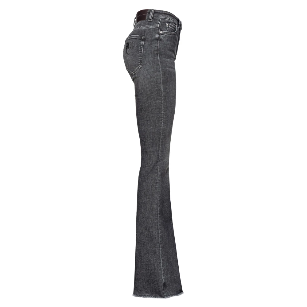 pinko Flare-fit denim jeans vintage grijs Gray Dames