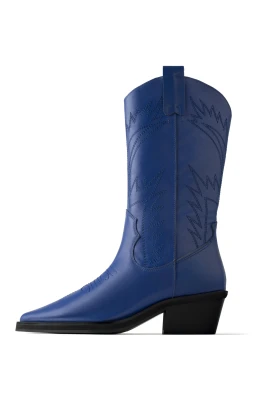 Holly Leaves Cowboy Boot