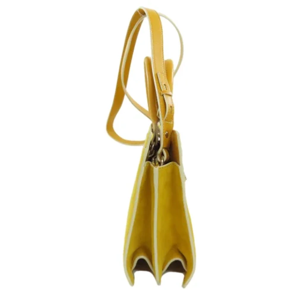 Jimmy Choo Pre-owned Suede handbags Yellow Dames