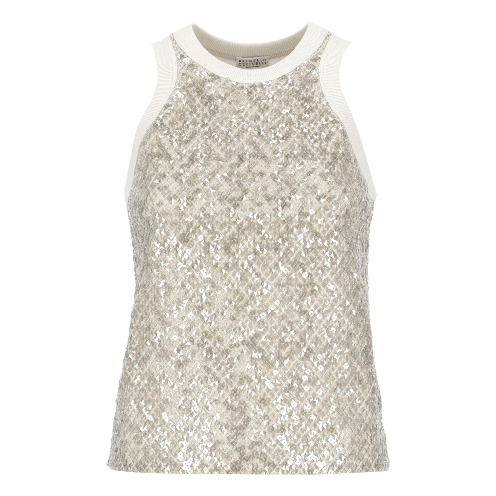 Tops > Sleeveless Tops - - Brunello Cucinelli - Modalova