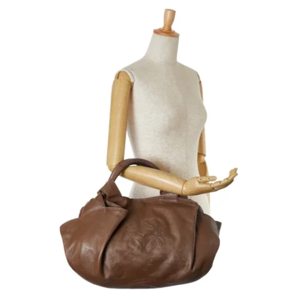 Loewe Pre-owned Leather handbags Brown Dames