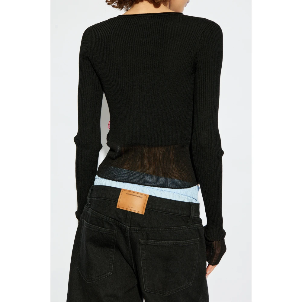 Diesel Trui M-Sleshs Black Dames