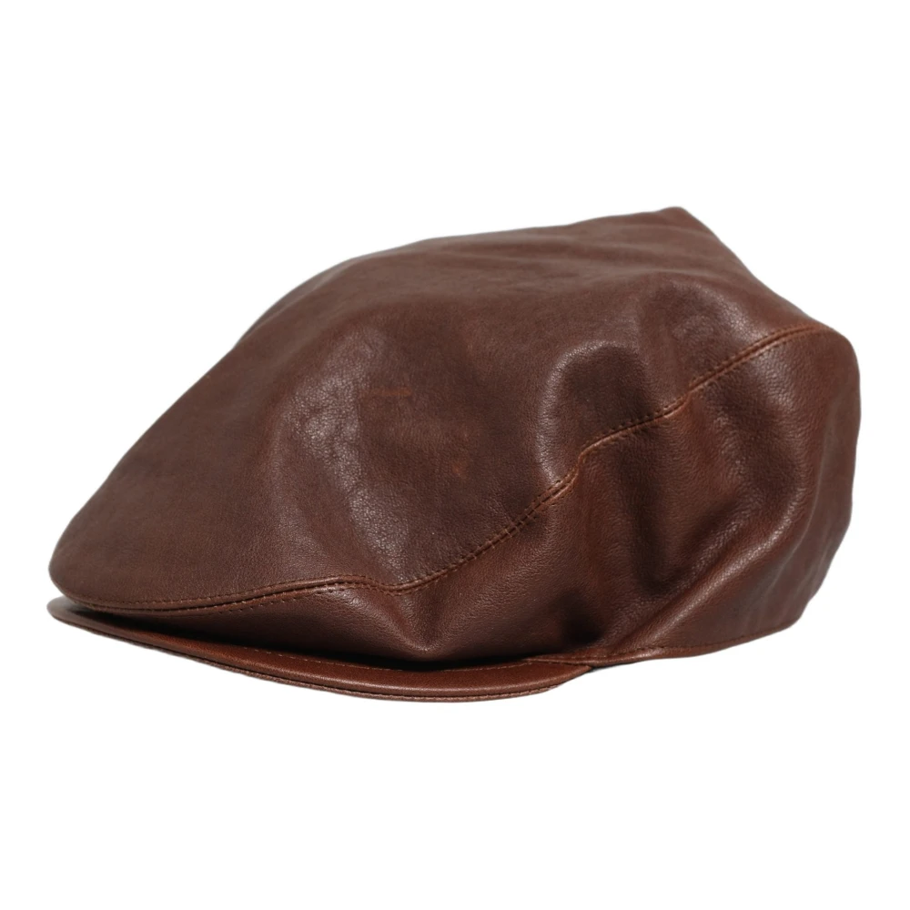 Dolce & Gabbana Men's Brown Cloth Cap - Hats & Caps - One Size - Accessories
