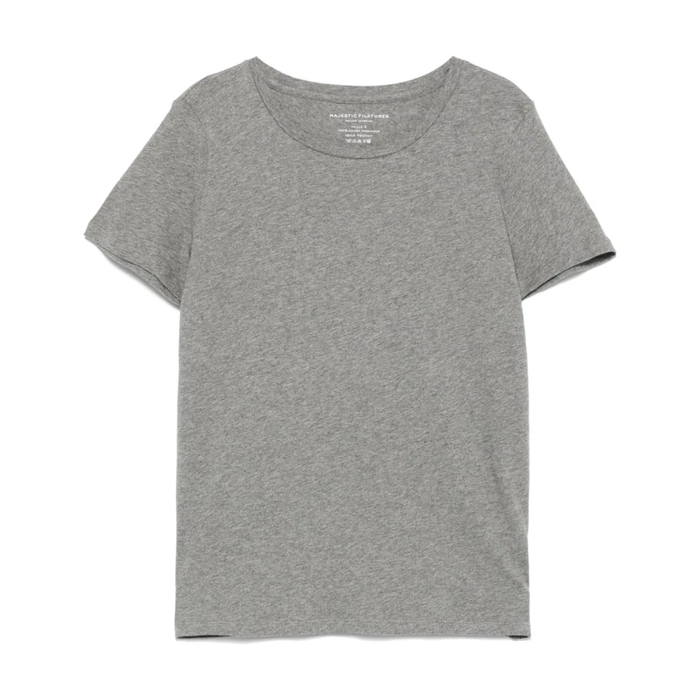 Majestic filatures Grijze Top voor een Majestueuze Look Gray Dames