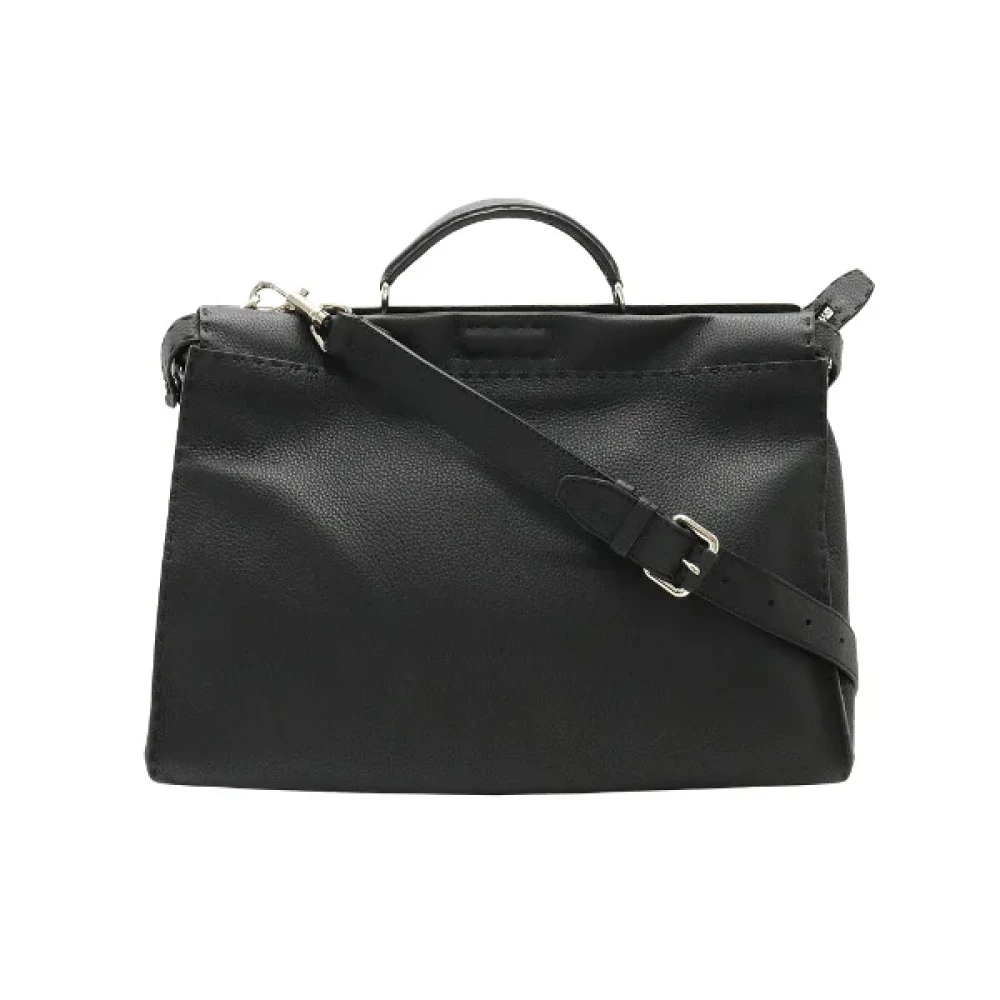Fendi Vintage Pre-owned Leather handbags Black Dames