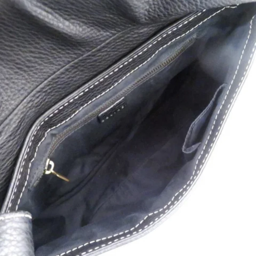 Celine Vintage Pre-owned Leather handbags Black Dames