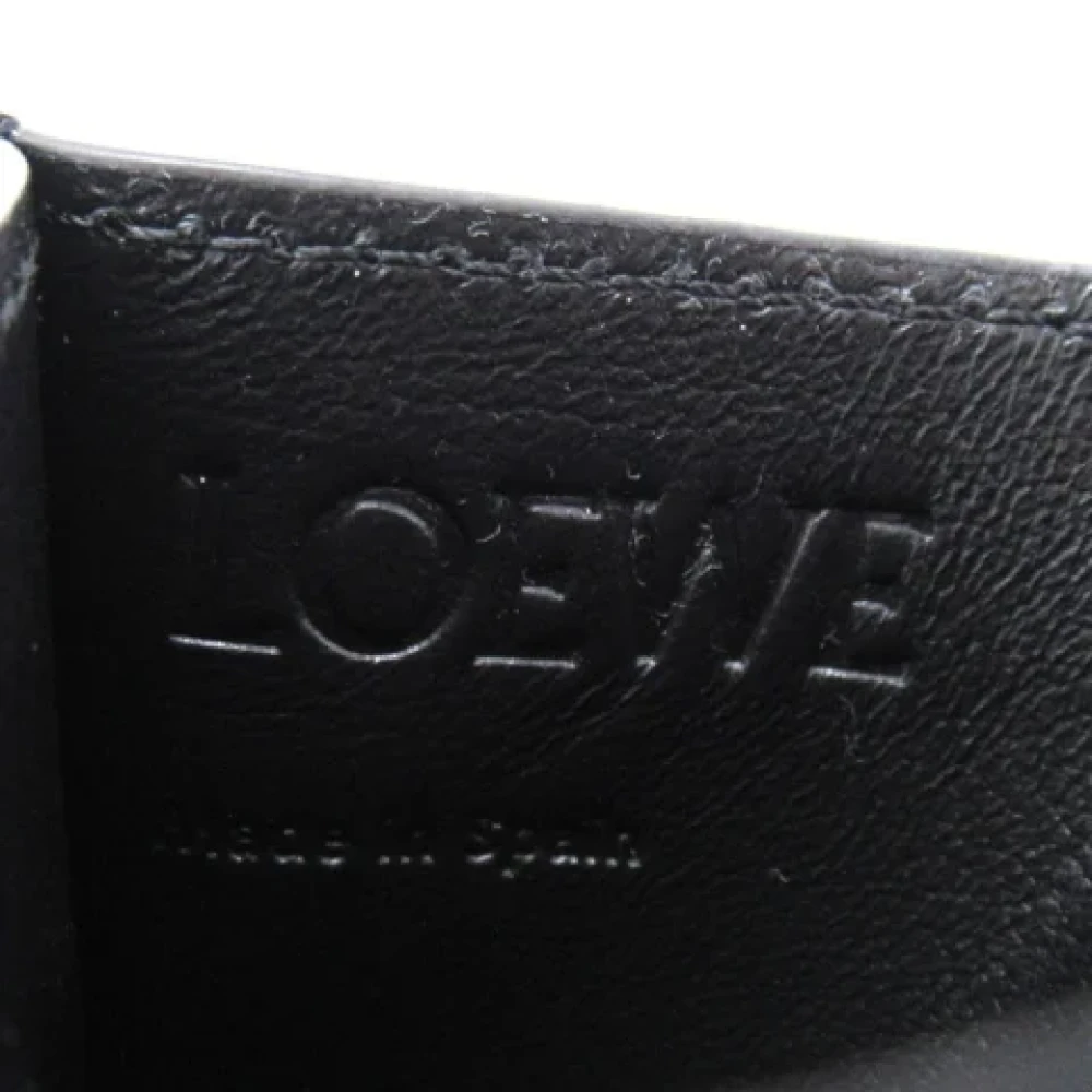 Loewe Pre-owned Leather wallets Black Dames