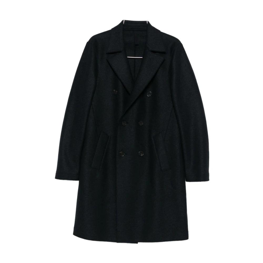 Stilvoller Wollmantel Blau Aw25 - Harris Wharf London - Modalova