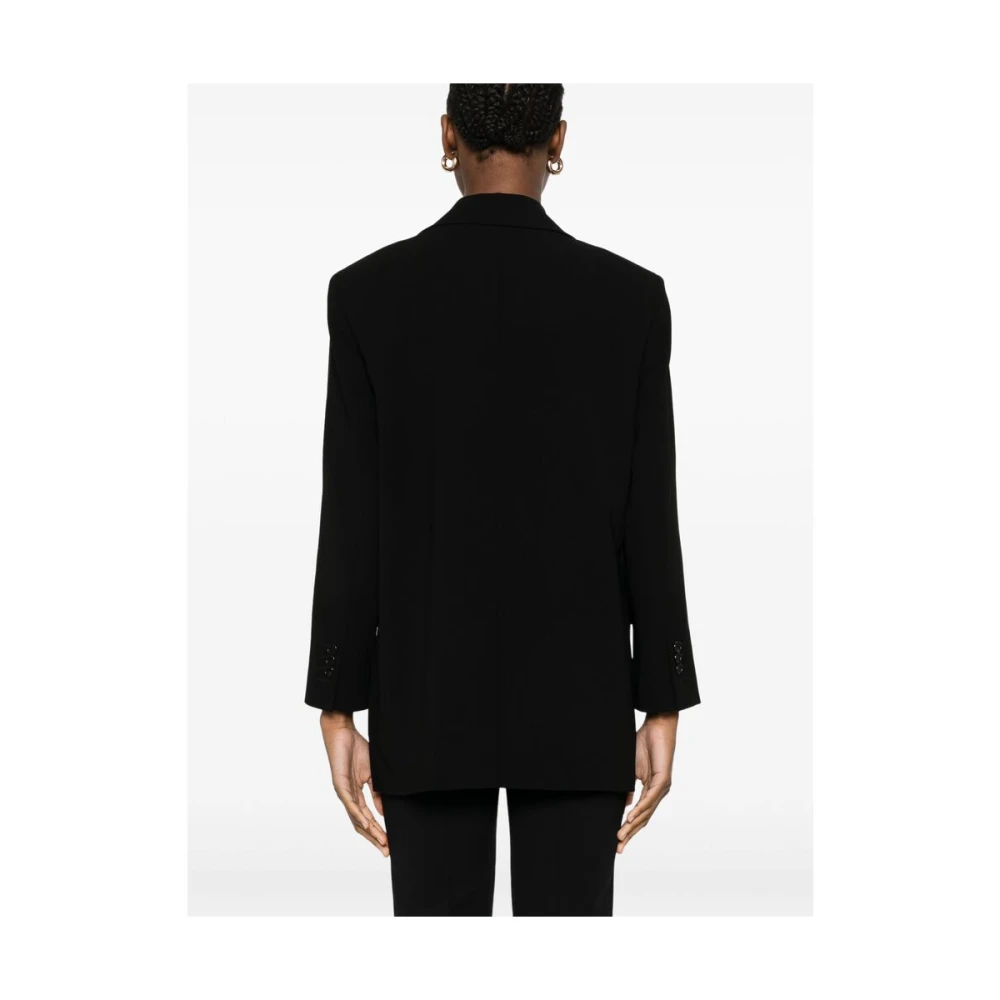 Theory Zwarte Schouderpadjas met Klepzakken Black Dames