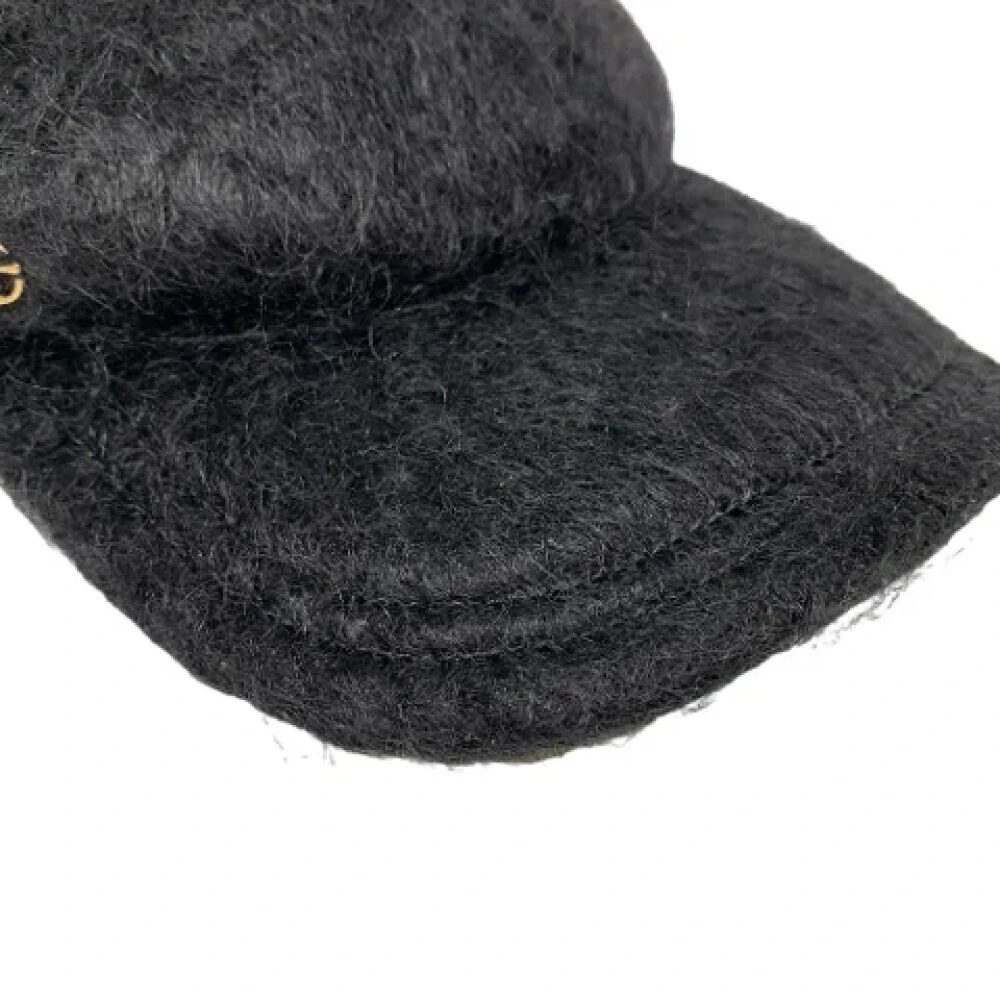 Gucci Vintage Pre-owned Wool hats Black Dames