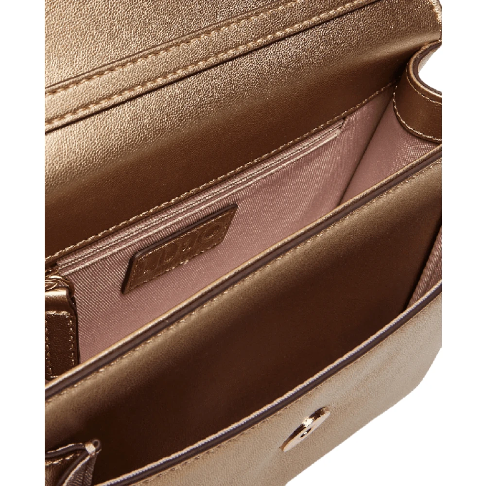 Liu Jo Gouden Crossbody Tas met Zakken Yellow Dames