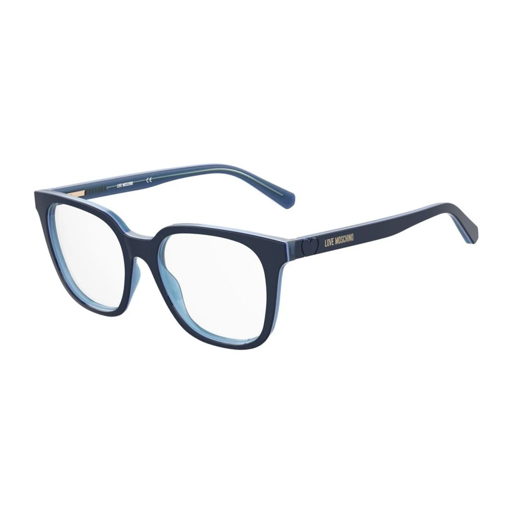Love Moschino Women's Blue Glasses, One Size, Acetate Frame Glasses