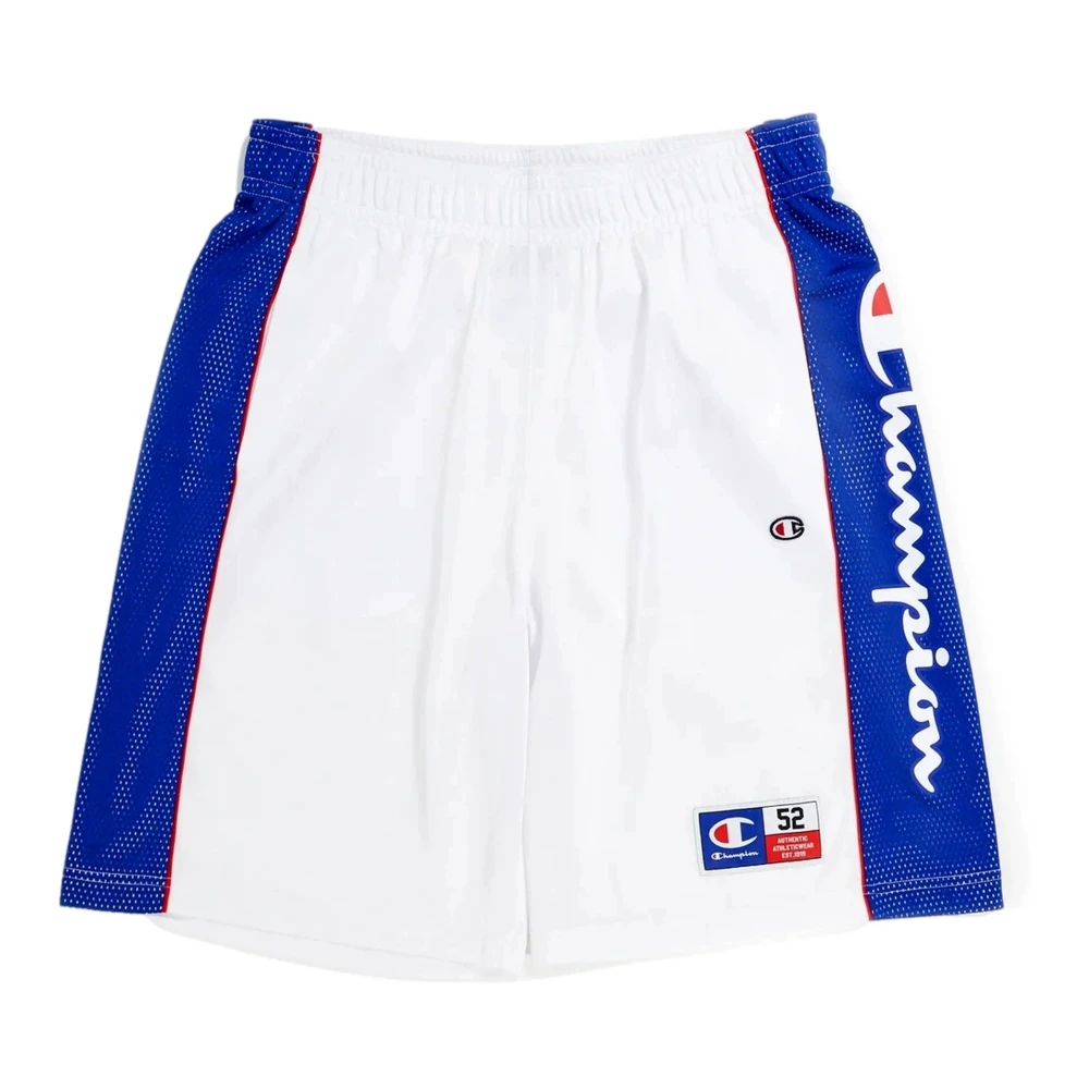Champion Witte USA Logo Basketbalshorts White Heren