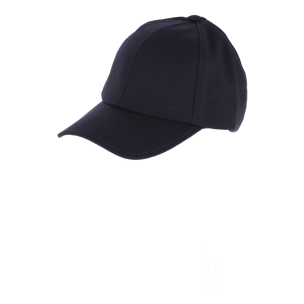 Officine Générale Blauwe wollen baseballpet Blue Unisex