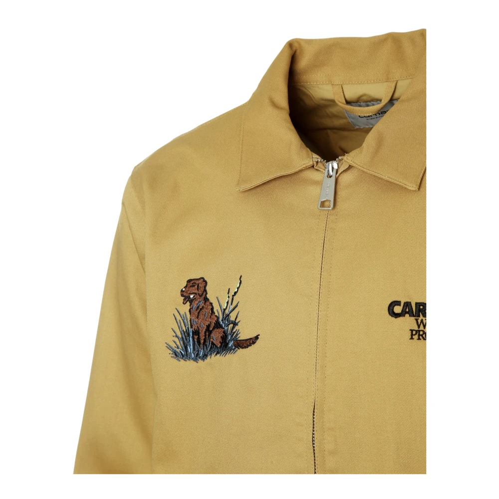 Carhartt WIP Geborduurde Ducks Jack met Kent Kraag Brown Heren