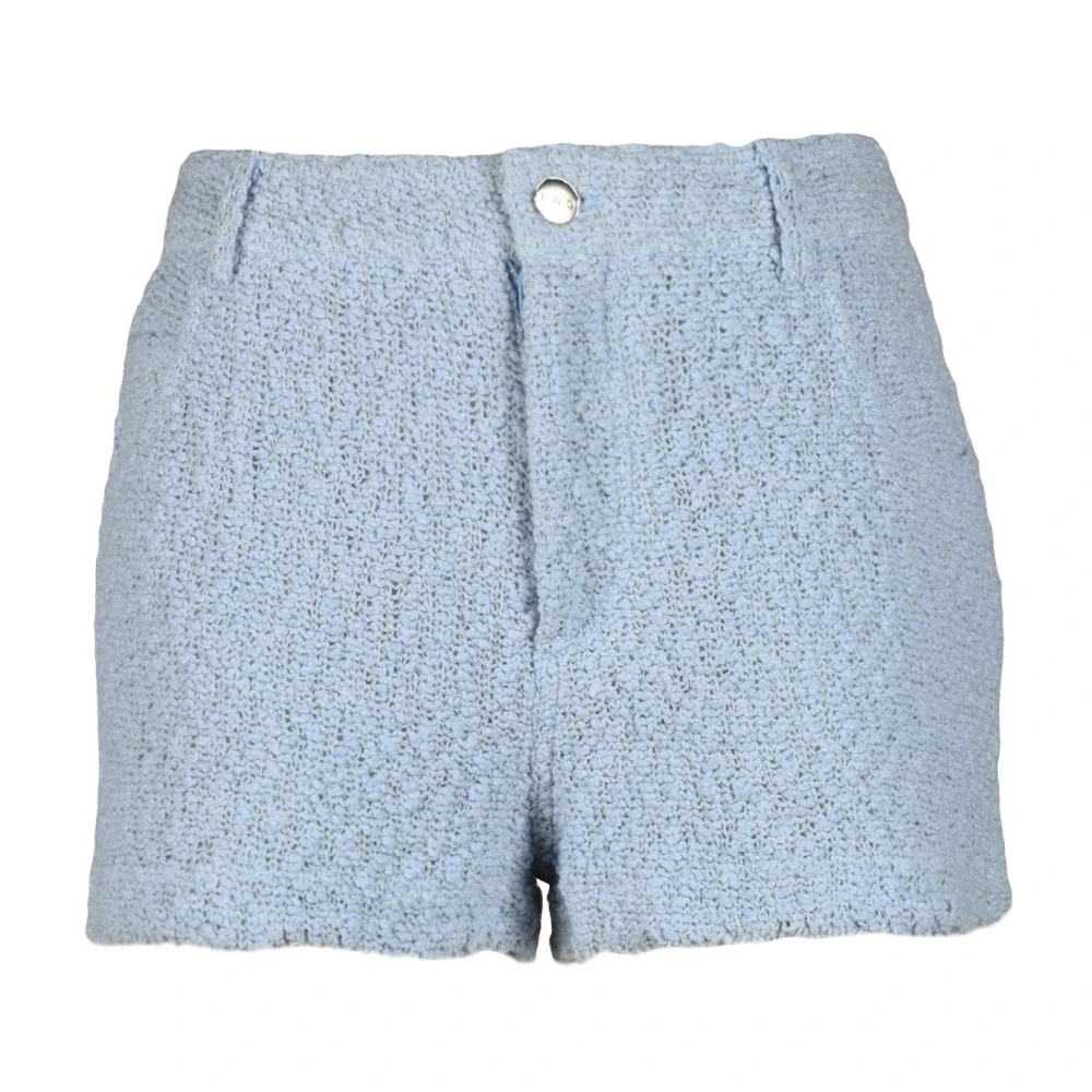 IRO Katoenmix Casual Shorts Blue Dames