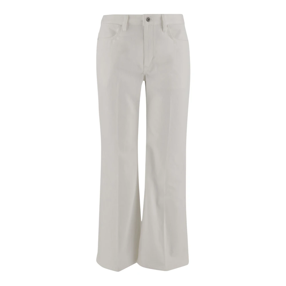 Jil Sander Flare Denim Jeans White Dames