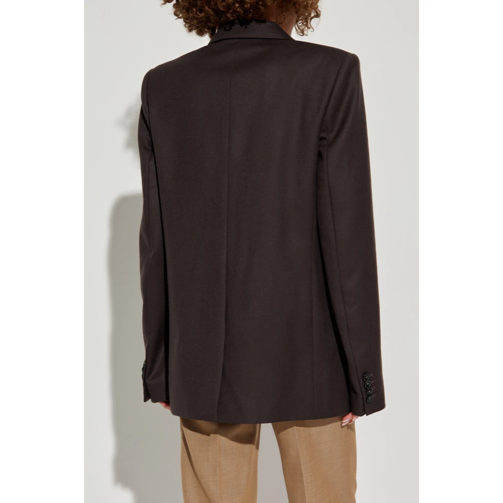 Stella Mccartney Double-breasted blazer Brown Dames