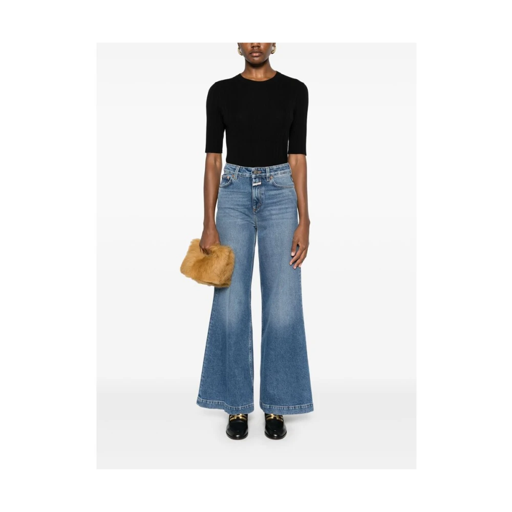 closed Blauwe Klassieke Five-Pocket Jeans Blue Dames