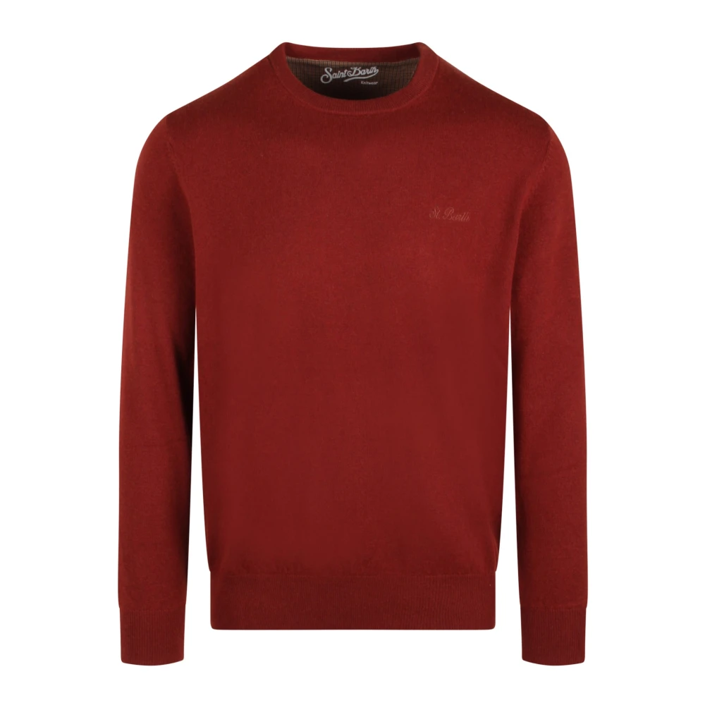 MC2 Saint Barth Regent Wolmix Crewneck Sweater Brown Heren