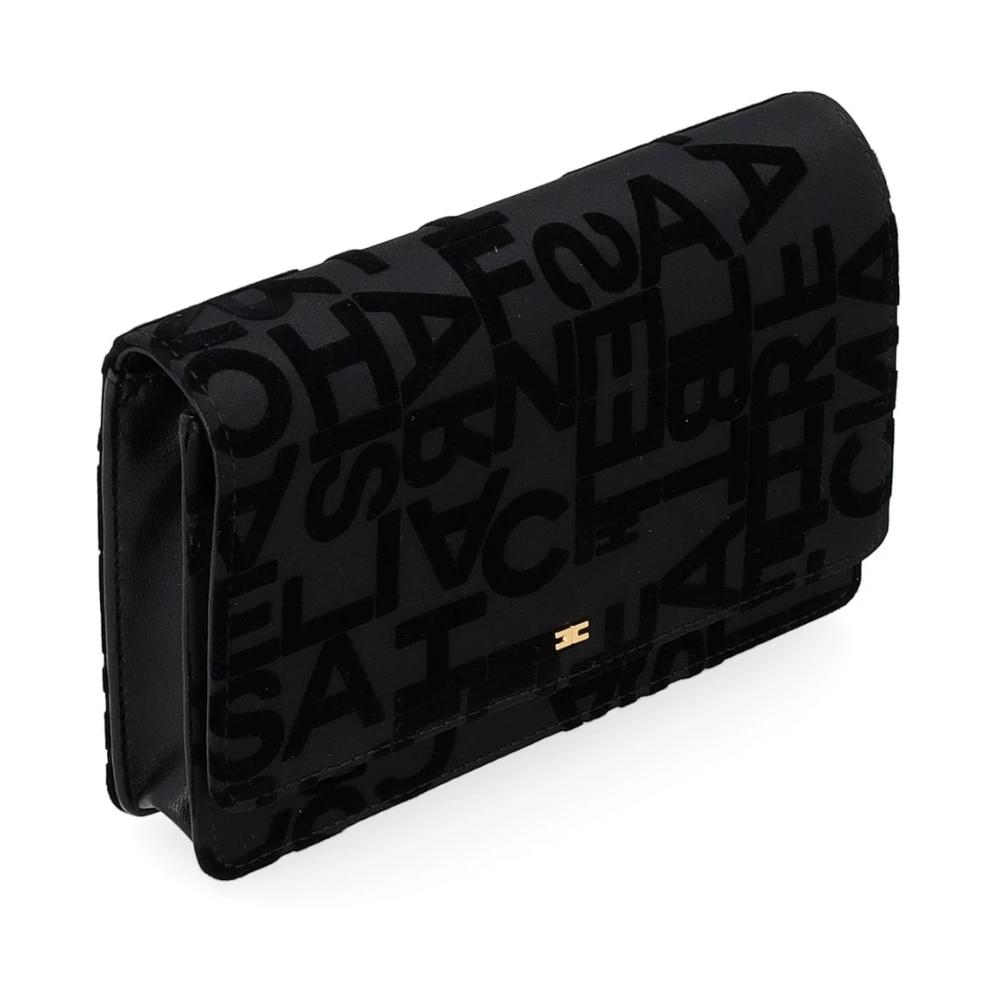 Elisabetta Franchi Zwarte Crossbody Tas Bs22A46E2-110 Black Dames