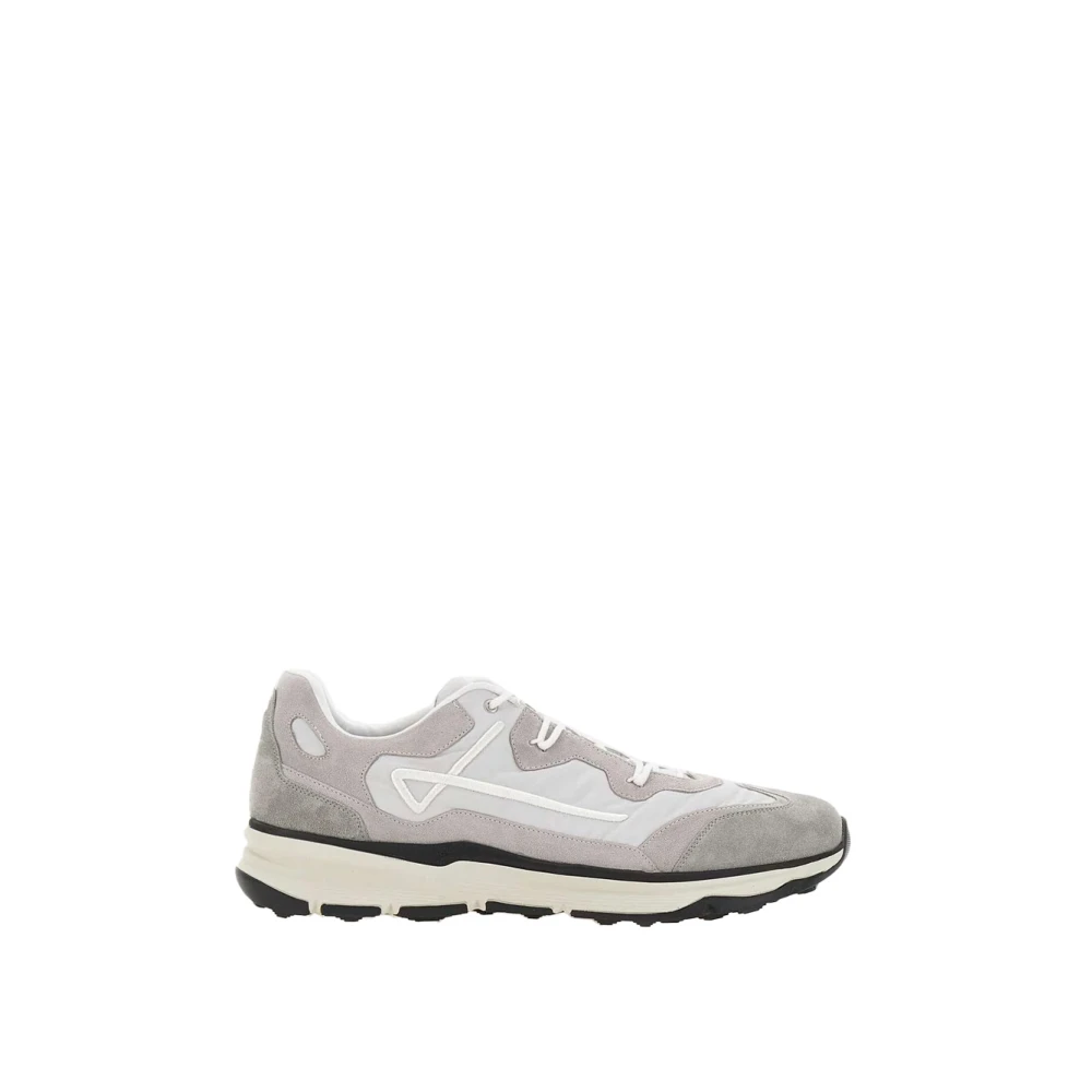 Herno Functionele Sneakers met Suède Inzetstukken Heren Schoenen Grijs