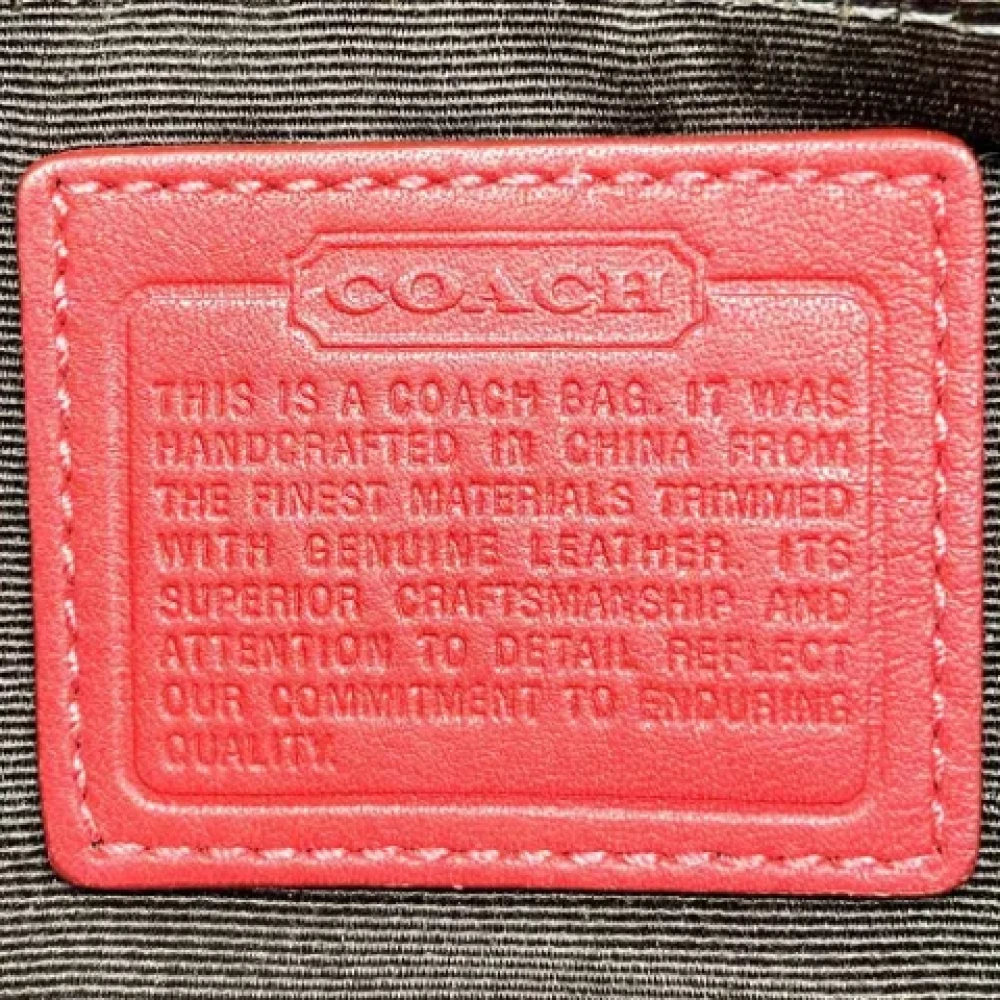 Coach Pre-owned Canvas crossbody-bags Red Dames