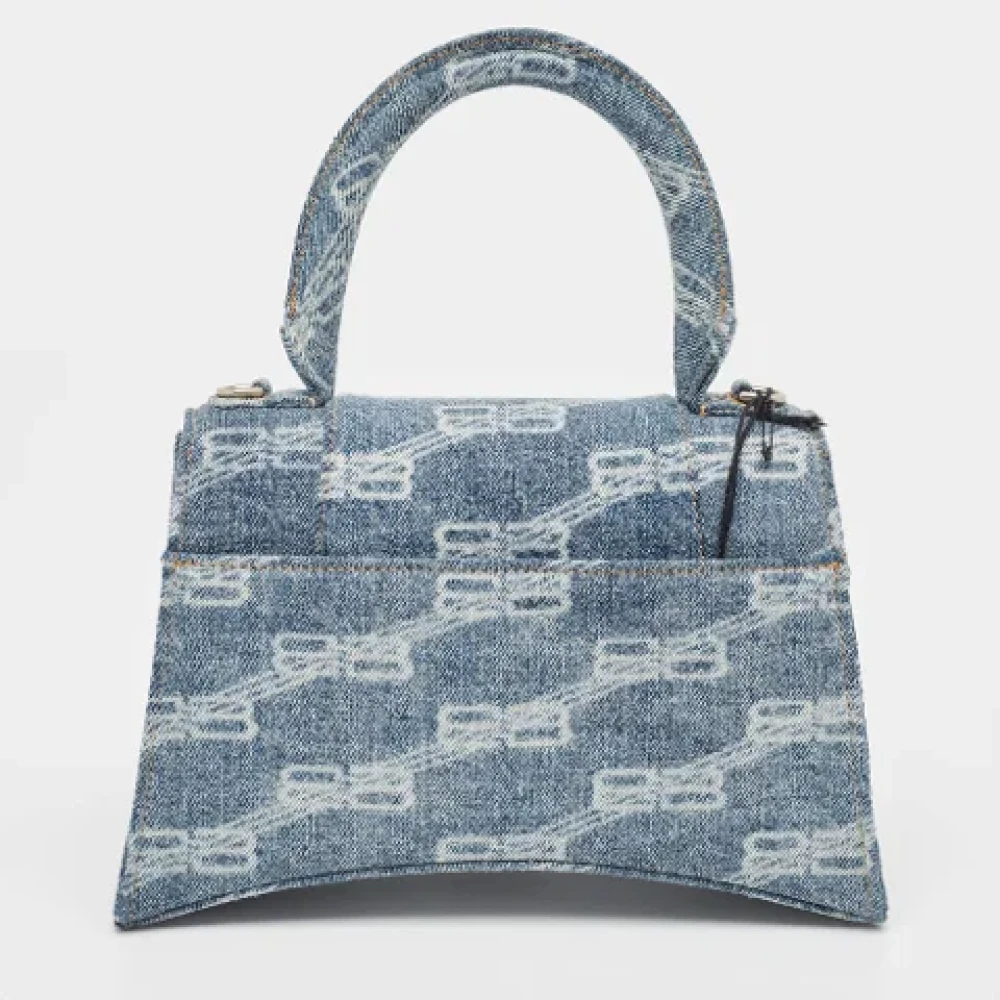 Balenciaga Vintage Pre-owned Denim handbags Blue Dames