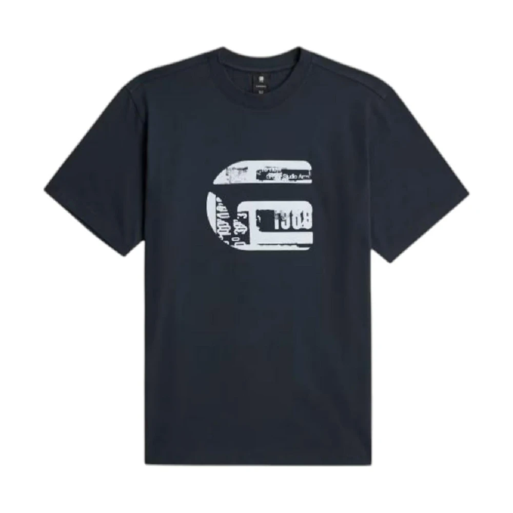 G-Star Men's Blue G Icon Graphic T-Shirt - T-Shirts - M - Tops