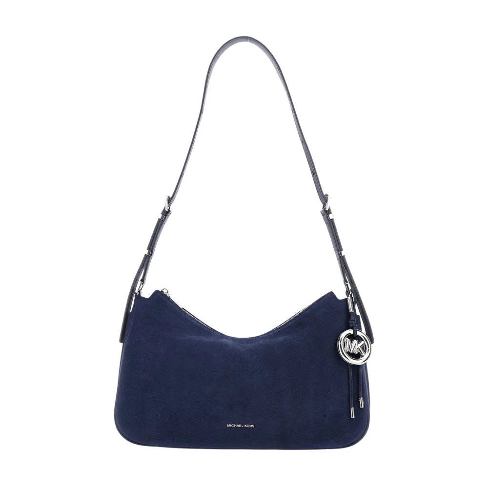 Michael Kors Women's Blue Nolita Medium Nubuck Shoulder Bag