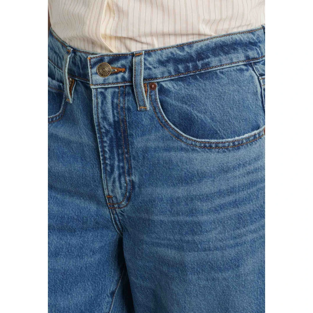 Frame Wijde Pijp Slim Fit Jeans Blue Dames