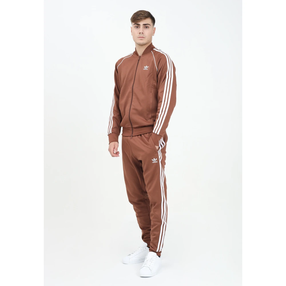 adidas Originals Bruine Sportieve Classics SST Broek Brown Heren