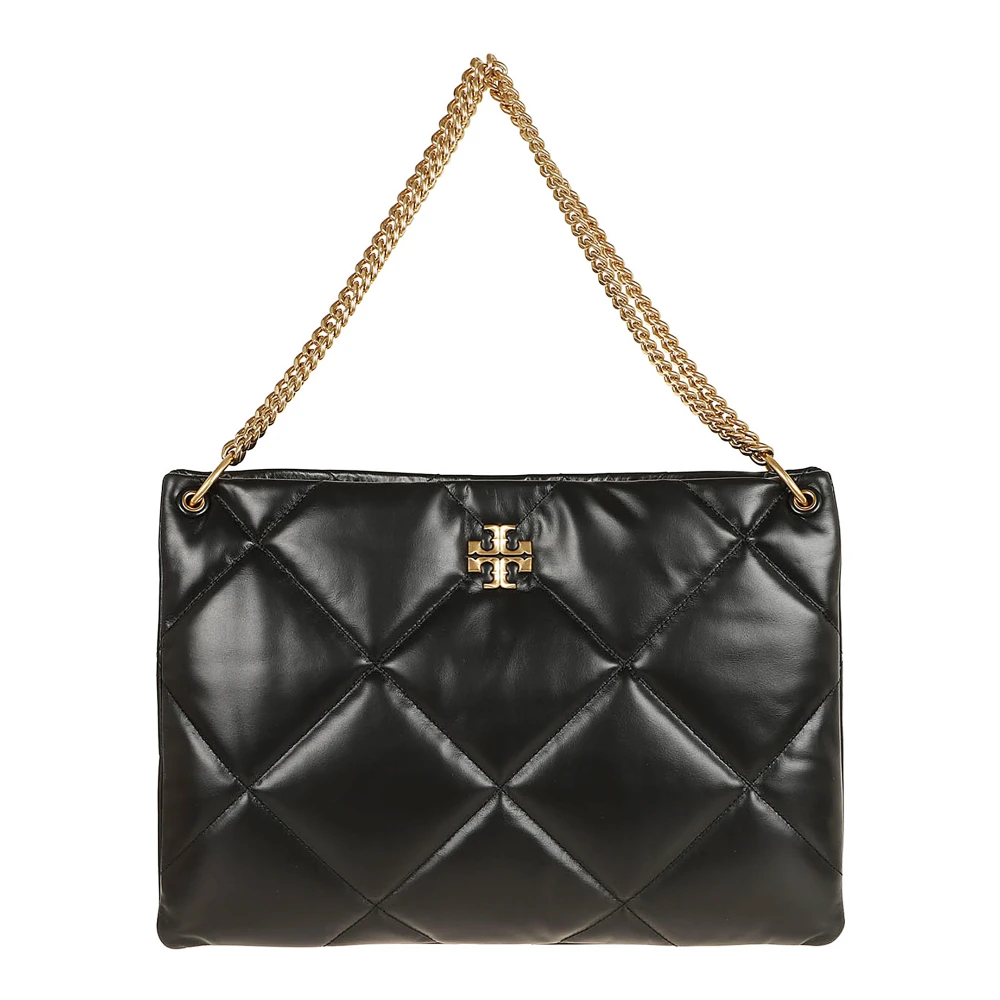 TORY BURCH Zwarte Leren Handtas Elegante Stijl Black Dames
