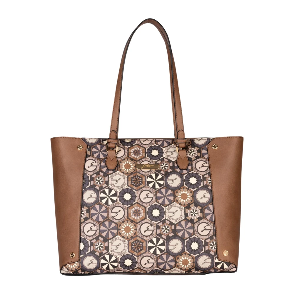 Gattinoni Bruine handtas in Teodosia patroon Multicolor Dames