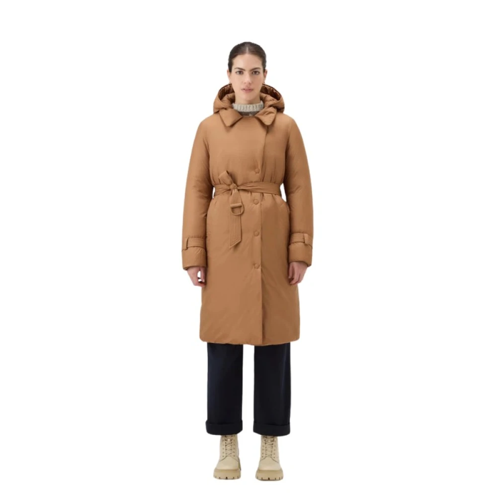 Woolrich Lichtgewicht Donsjas Groot Brown Dames