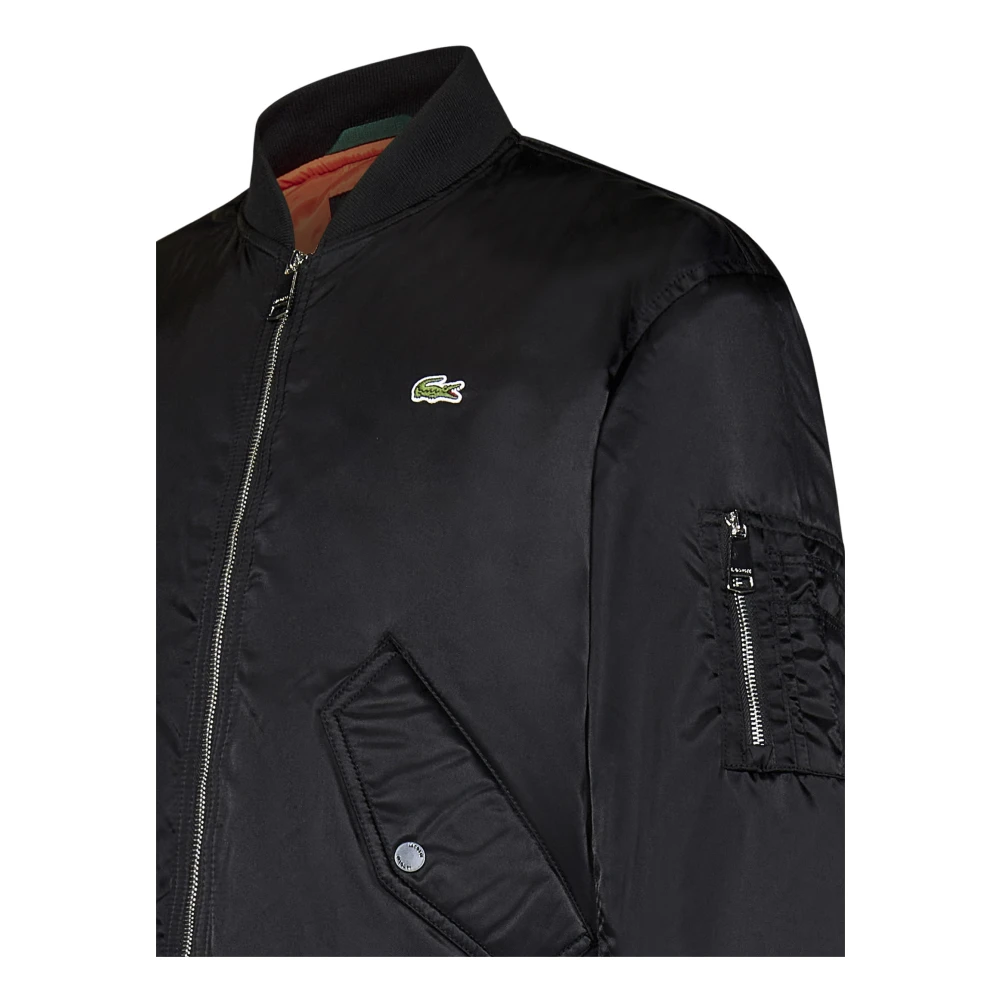 Lacoste Zwarte Bomberjack Aw24 Black Heren