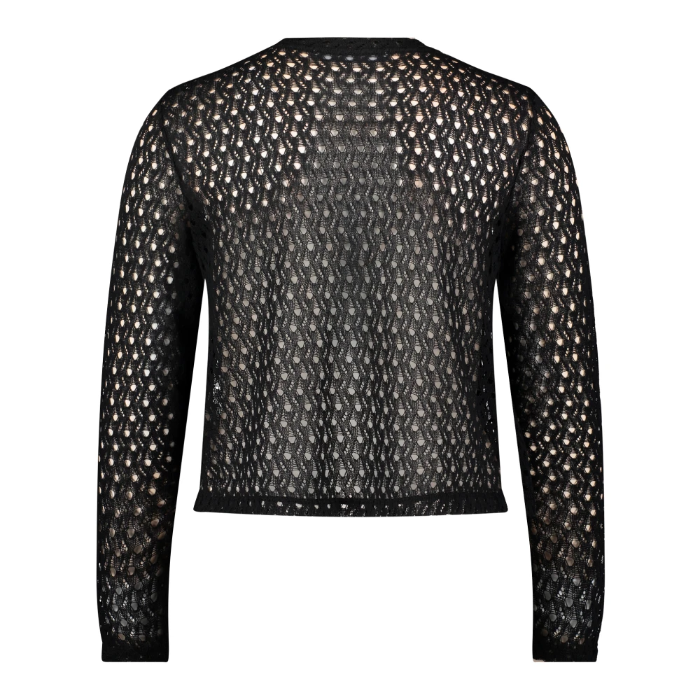 Betty & Co Casual Gebreid Sweatvest Black Dames