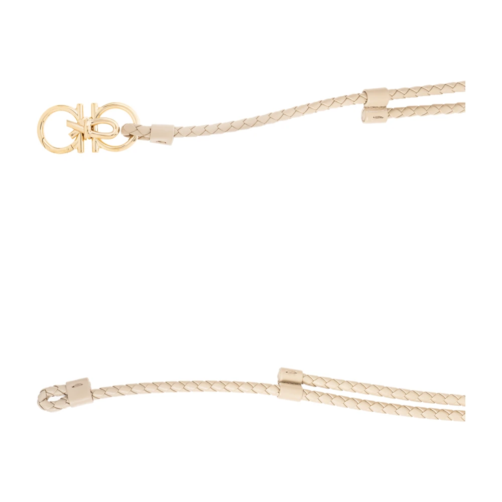 Salvatore Ferragamo Gevlochten riem Beige Dames