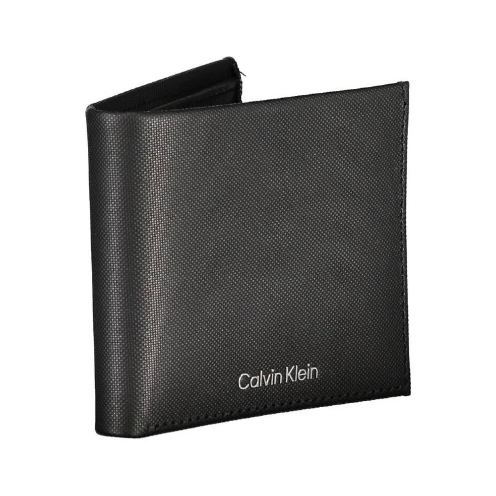 Calvin Klein Elegante leren portemonnee met RFID-bescherming Black Heren