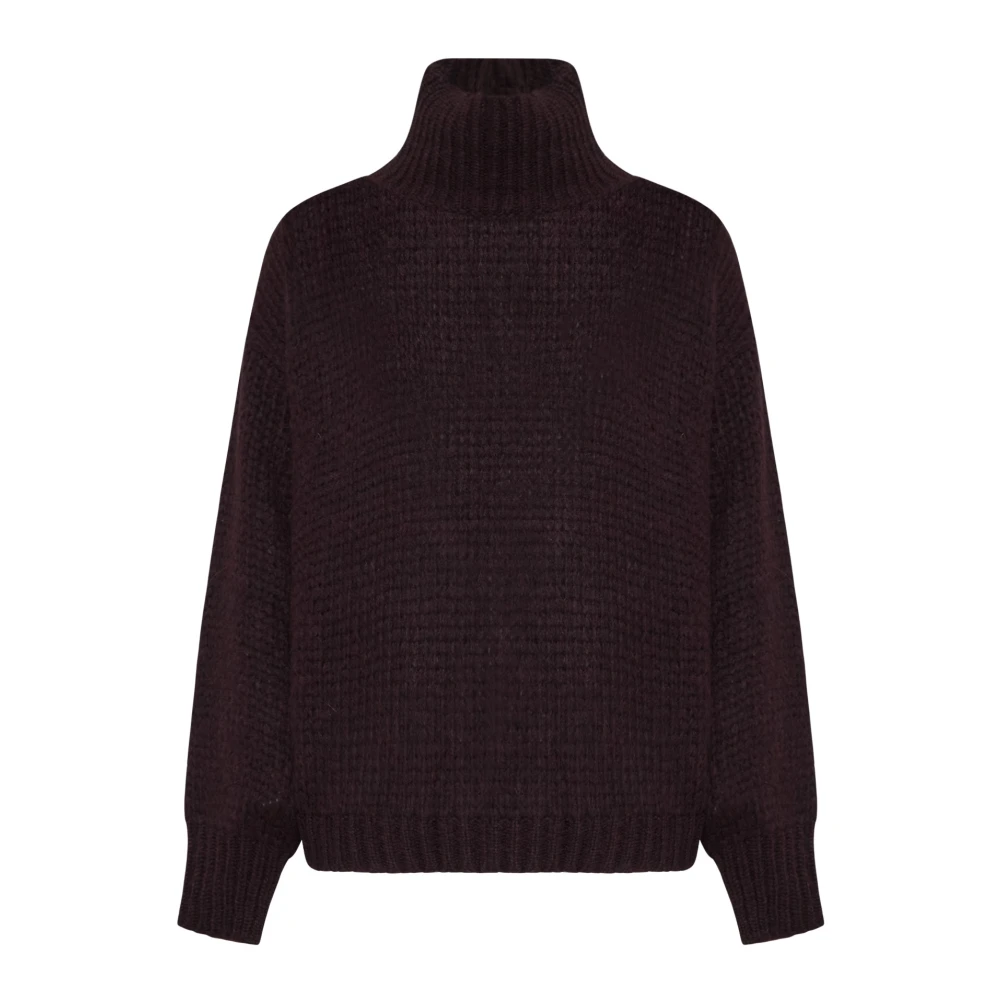 Roberto Collina Bordeaux Sweaters voor Stijlvolle Look Red Dames