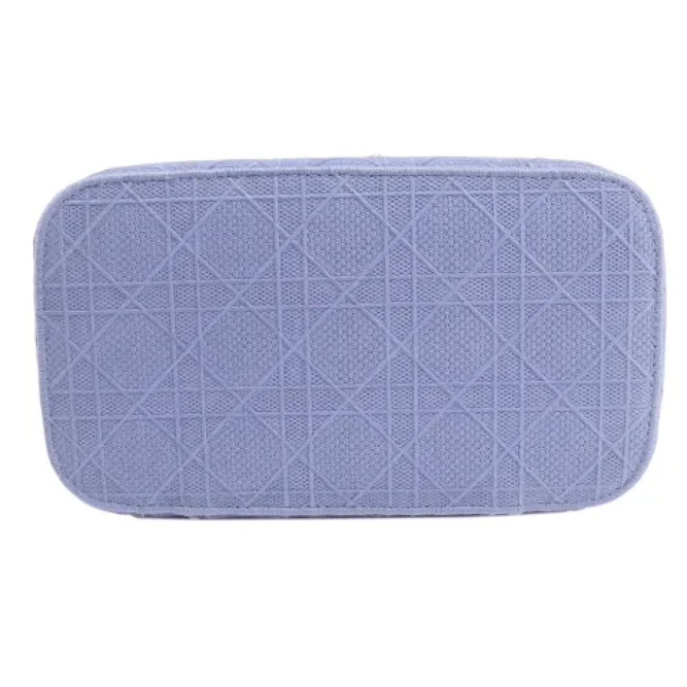 Dior Vintage Pre-owned Canvas handbags Blue Dames
