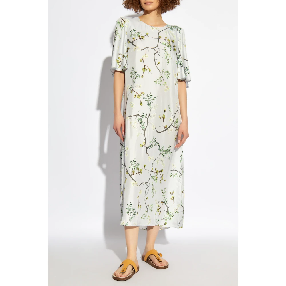 Munthe Bloemenpatroon jurk Gray Dames