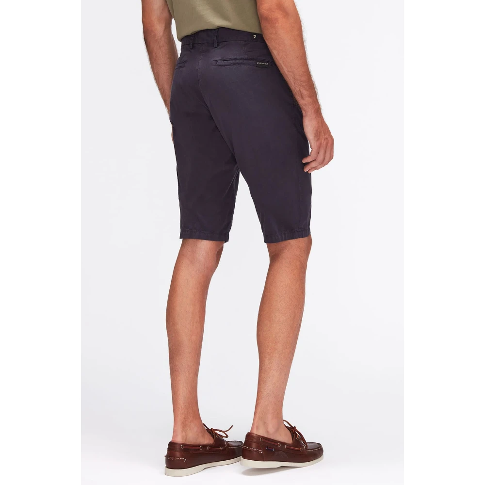 7 For All Mankind Shorts de sport décontractés pour hommes Blue Heren