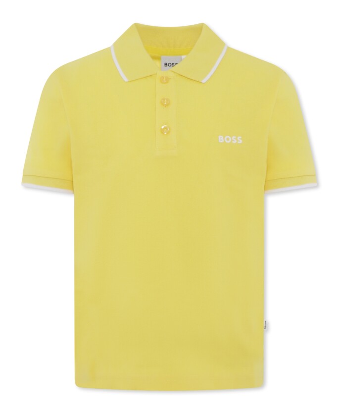 polo-jaune-avec-logo-blanc
